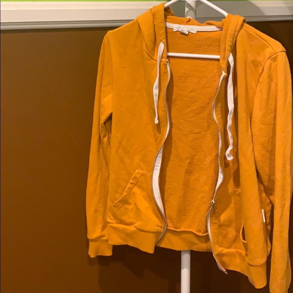 Yellow Forever 21 Hoodie